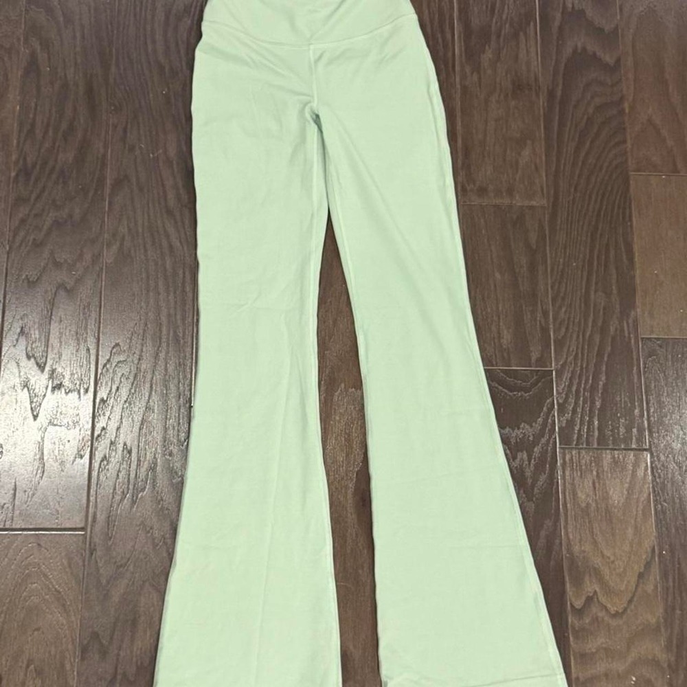 Lululemon Groove Super High Rise Flared Pant Nulu Palm Court Green LW5EZ9S 4